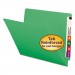 Smead 25110 Colored File Folders, Straight Cut, Reinforced End Tab, Letter, Green, 100/Box SMD25110