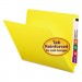 Smead 25910 Colored File Folders, Straight Cut, Reinforced End Tab, Letter, Yellow, 100/Box SMD25910