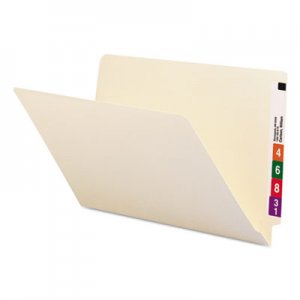 Smead 27100 Shelf Folders, Straight Cut, Single-Ply End Tab, Legal, Manila, 100/Box SMD27100