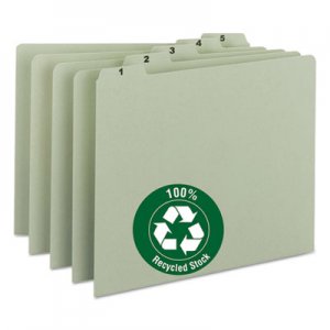 Smead 50369 Recycled Top Tab File Guides, Daily, 1/5 Tab, Pressboard, Letter, 31/Set SMD50369
