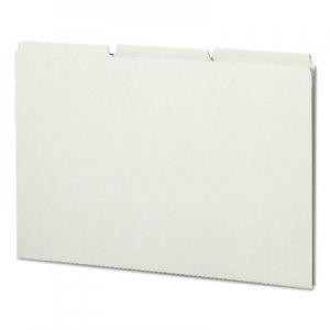 Smead 52334 Recycled Tab File Guides, Blank, 1/3 Tab, Pressboard, Legal, 50/Box SMD52334