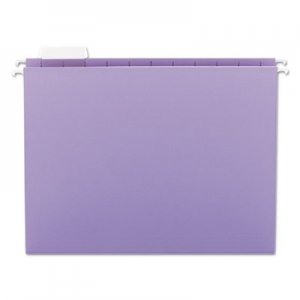 Smead 64064 Hanging File Folders, 1/5 Tab, 11 Point Stock, Letter, Lavender, 25/Box SMD64064