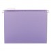 Smead 64064 Hanging File Folders, 1/5 Tab, 11 Point Stock, Letter, Lavender, 25/Box SMD64064