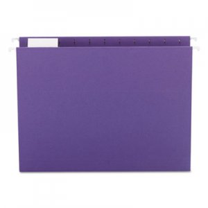 Smead 64072 Hanging File Folders, 1/5 Tab, 11 Point Stock, Letter, Purple, 25/Box SMD64072