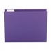 Smead 64072 Hanging File Folders, 1/5 Tab, 11 Point Stock, Letter, Purple, 25/Box SMD64072