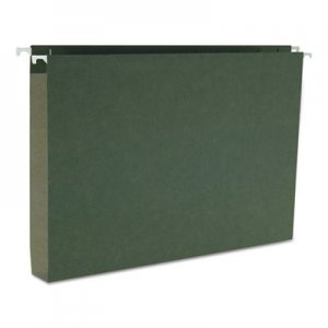 Smead 64339 One Inch Capacity Box Bottom Hanging File Folders, Legal, Green, 25/Box SMD64339