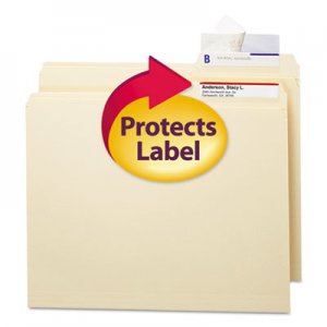 Smead 67600 Seal & View File Folder Label Protector, Clear Laminate, 3-1/2x1-11/16, 100/Pack SMD67600