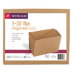 Smead 70168 1-31 Indexed Expanding Files, 31 Pockets, Kraft, Letter, Kraft SMD70168