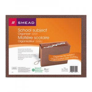 Smead 70540 Expanding File, 6 Pockets, 1/5 Tab, Redrope Printed, Letter, Redrope Printed SMD70540