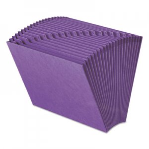 Smead 70721 Heavy-Duty A-Z Open Top Expanding Files, 21 Pockets, Letter, Purple SMD70721