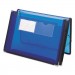 Smead 71953 2" Exp Ultracolor Wallet, Poly, Letter, Translucent Blue SMD71953