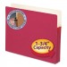 Smead 73221 1 3/4" Exp Colored File Pocket, Straight Tab, Letter, Red SMD73221