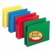 Smead 73500 Exp File Pockets, Straight Tab, Poly, Letter, Assorted, 4/Box SMD73500