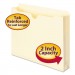 Smead 75560 Manila File Jackets, 2" Exp, Letter, 11 Point, Manila, 50/Box SMD75560