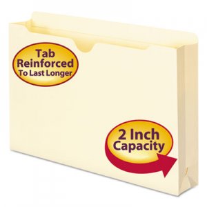 Smead 76560 Manila File Jackets, 2-Ply Top, 2" Exp, Legal, 11 Point, Manila, 50/Box SMD76560