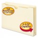 Smead 76540 Manila File Jackets, 2-Ply Top, 1 1/2" Exp, Legal, 11 Point, Manila, 50/Box SMD76540
