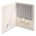 Smead 87861 Two-Pocket Folder, Textured Heavyweight Paper, White, 25/Box SMD87861