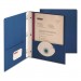 Smead 88054 Heavyweight 2-Pocket Folder w/Tang Fastener, Letter, 1/2" Cap, Dark Blue, 25/Box SMD88054