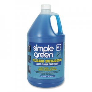 Simple Green SMP11301 Clean Building Glass Cleaner Concentrate, Unscented, 1gal Bottle