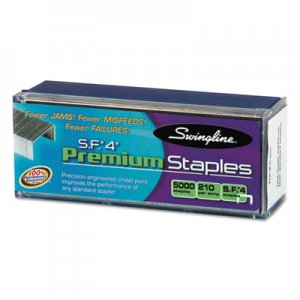 Swingline GBC 35450 S.F. 4 Premium Chisel Point 210 Count Full-Strip Staples, 5000/Box SWI35450