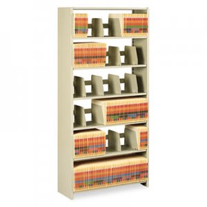 Tennsco 1276PCSD Snap-Together Steel Six-Shelf Closed Starter Set, 36w x 12d x 76h, Sand TNN1276PCSD