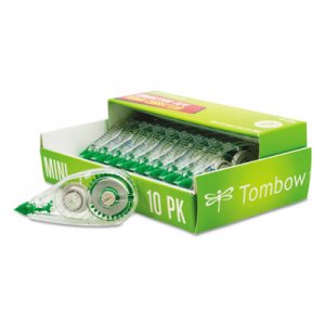 Tombow 68722 MONO Mini Correction Tape, 1/6" x 315", Non-Refillable, 10/Pack TOM68722