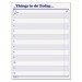 TOPS 2170 Things To Do Today" Daily Agenda Pad, 8 1/2 x 11, 100 Forms TOP2170