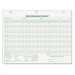TOPS 3284 Daily Attendance Card, 8 1/2 x 11, 50 Forms TOP3284