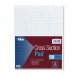 TOPS 35041 Cross Section Pads, 4 Squares, 8 1/2 x 11, White, 50 Sheets TOP35041