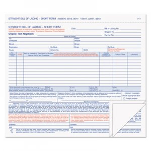 TOPS 3841 Hazardous Material Short Form, 8 1/2 x 7, Three-Part Carbonless, 50 Forms TOP3841
