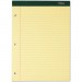 TOPS 63387 Double Docket Ruled Pads, 8 1/2 x 11 3/4, Canary, 100 Sheets, 6 Pads/Pack TOP63387