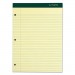 TOPS 63383 Double Docket Writing Pad, 8 1/2 x 11 3/4, Canary, 100 Sheets TOP63383