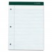 TOPS 63437 Double Docket Ruled Pads, 8 1/2 x 11 3/4, White, 100 Sheets, 6 Pads/Pack TOP63437
