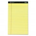 TOPS 63580 Docket Ruled Perforated Pads, 8 1/2 x 14, Canary, 50 Sheets, Dozen TOP63580