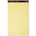 TOPS 63980 Docket Ruled Perforated Pads, 8 1/2 x 14, Canary, 50 Sheets, Dozen TOP63980