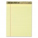 TOPS 74890 Second Nature Recycled Pads, 8 1/2 x 11 3/4, Canary, 50 Sheets, Dozen TOP74890
