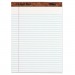 TOPS 7533 The Legal Pad Ruled Perforated Pads, 8 1/2 x 11 3/4, White, 50 Sheets, Dozen TOP7533