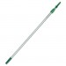 Unger EZ250 Opti-Loc Aluminum Extension Pole, 8ft, Two Sections, Green/Silver UNGEZ250