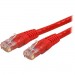 StarTech.com C6PATCH10RD 10ft Red Molded Cat 6 Patch Cable ETL Verified