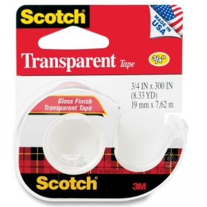 Scotch 157S Gloss Finish Transparent Tape MMM157S