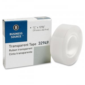 Business Source 32949 All-purpose Glossy Transparent Tape BSN32949