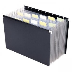 Smead 65125 Black Poly Hanging Expanding File SMD65125