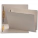 Smead 25849 Gray End Tab Colored Fastener File Folders with Reinforced Tab SMD25849