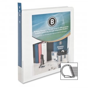 Business Source 28440 Slanted Ring Presentation Binder BSN28440