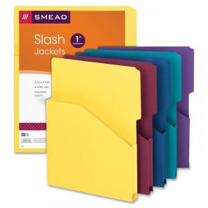 Smead 75445 Assortment Expanding Slash Jacket SMD75445