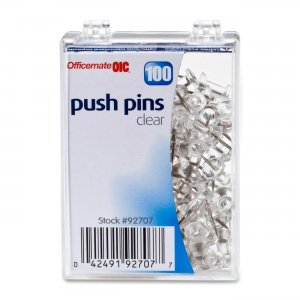 OIC 92707 Plastic Precision Push Pins OIC92707