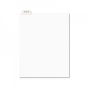 Avery 11949 Avery-Style Preprinted Legal Bottom Tab Divider, Exhibit J, Letter, White, 25/PK AVE11949