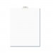 Avery 12396 Avery-Style Preprinted Legal Bottom Tab Dividers, Exhibit W, Letter, 25/Pack AVE12396