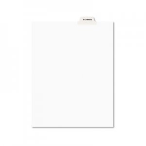 Avery 11946 Avery-Style Preprinted Legal Bottom Tab Divider, Exhibit G, Letter, White, 25/PK AVE11946