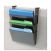 deflecto 73502RT Three-Pocket File Partition Set with Brackets, Letter, Smoke DEF73502RT